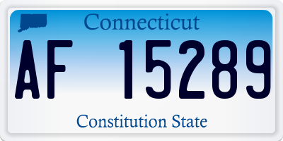 CT license plate AF15289