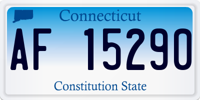 CT license plate AF15290