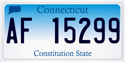 CT license plate AF15299