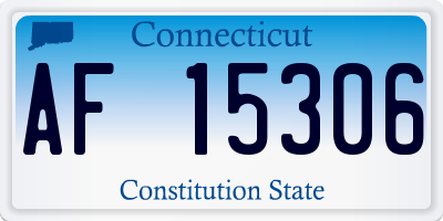 CT license plate AF15306