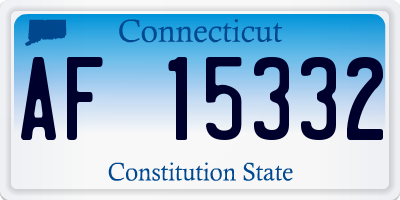 CT license plate AF15332