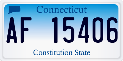 CT license plate AF15406