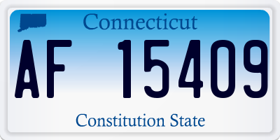 CT license plate AF15409