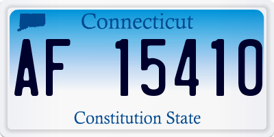 CT license plate AF15410
