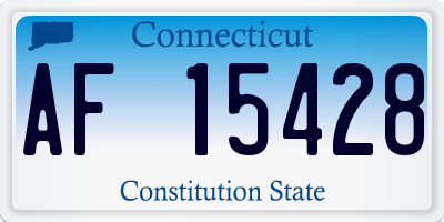 CT license plate AF15428