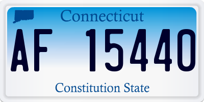 CT license plate AF15440