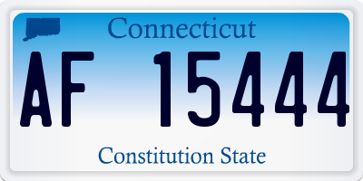 CT license plate AF15444