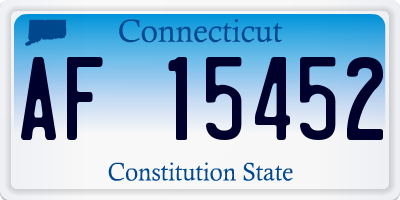 CT license plate AF15452