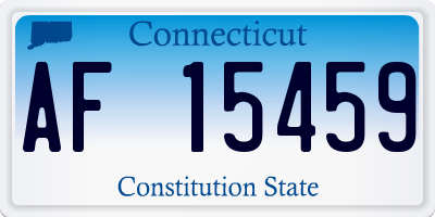 CT license plate AF15459