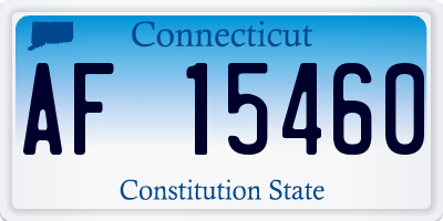 CT license plate AF15460