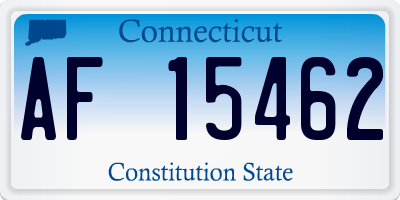 CT license plate AF15462
