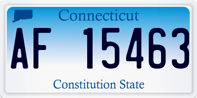 CT license plate AF15463