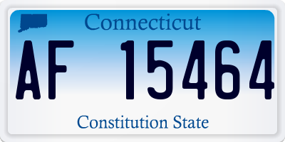 CT license plate AF15464