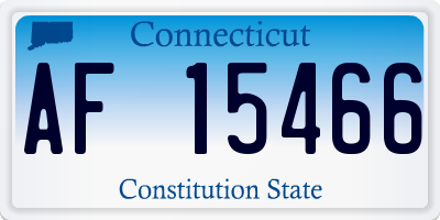 CT license plate AF15466
