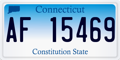 CT license plate AF15469