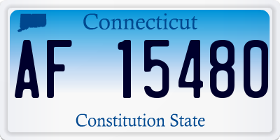 CT license plate AF15480