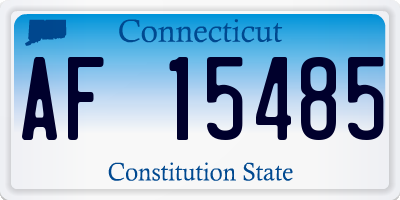 CT license plate AF15485