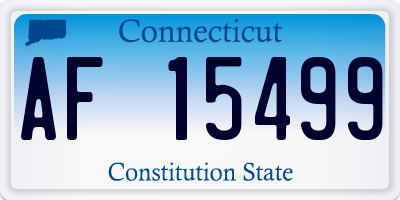 CT license plate AF15499