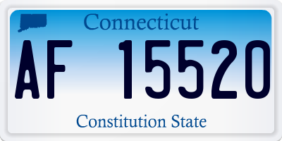 CT license plate AF15520