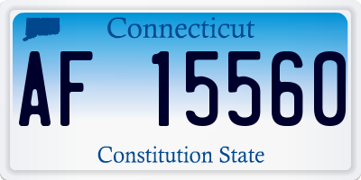 CT license plate AF15560
