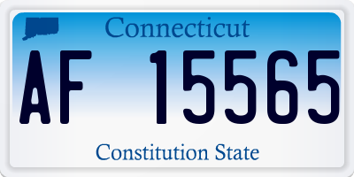 CT license plate AF15565