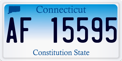 CT license plate AF15595