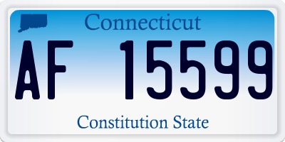 CT license plate AF15599