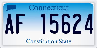 CT license plate AF15624