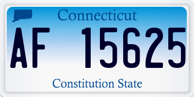 CT license plate AF15625