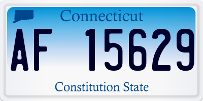 CT license plate AF15629