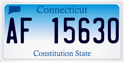 CT license plate AF15630