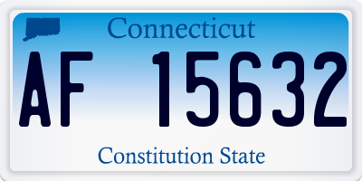 CT license plate AF15632