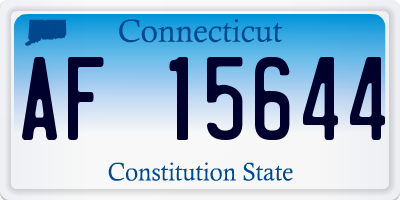 CT license plate AF15644