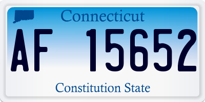 CT license plate AF15652