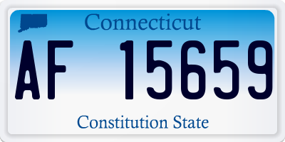 CT license plate AF15659