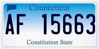 CT license plate AF15663
