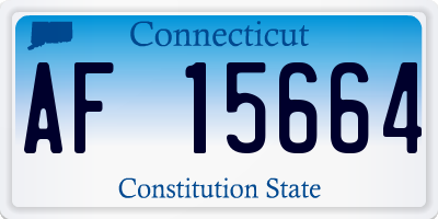 CT license plate AF15664