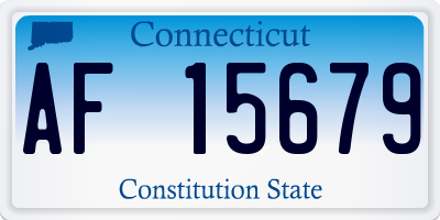 CT license plate AF15679