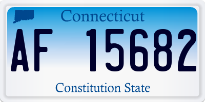 CT license plate AF15682