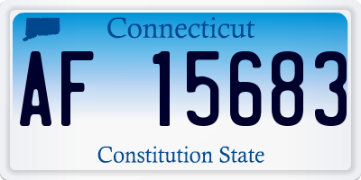 CT license plate AF15683