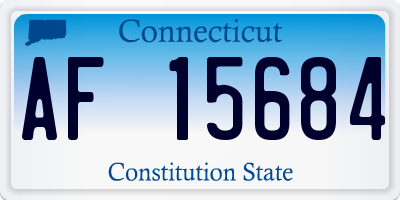 CT license plate AF15684