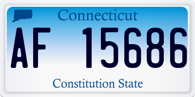 CT license plate AF15686