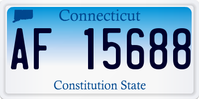 CT license plate AF15688