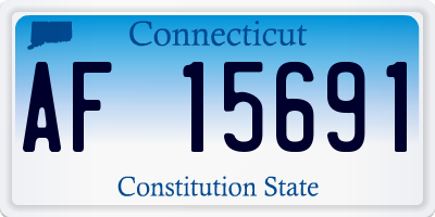 CT license plate AF15691
