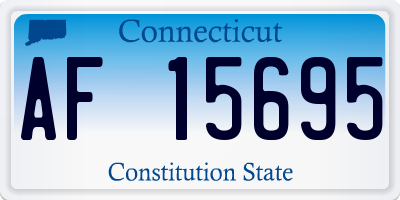 CT license plate AF15695