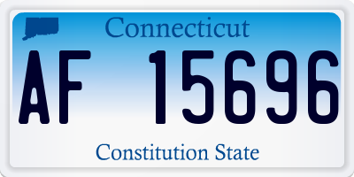 CT license plate AF15696