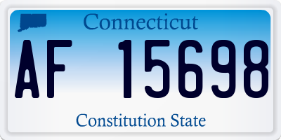 CT license plate AF15698