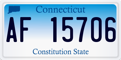 CT license plate AF15706