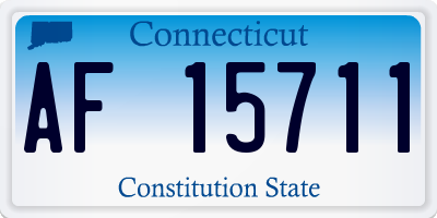 CT license plate AF15711