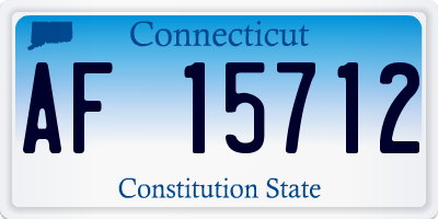CT license plate AF15712